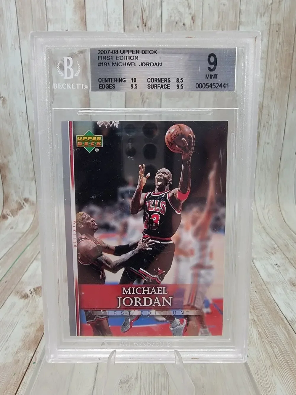 2007-08 Upper Deck Michael Jordan #191 Bulls Beckett 9